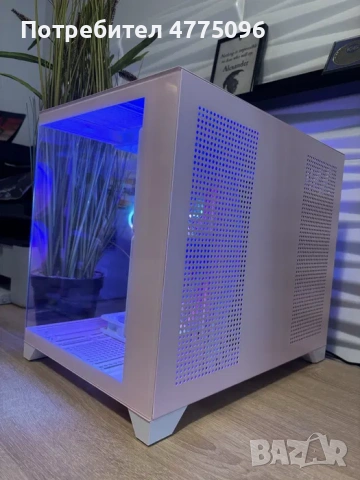 Розов геймърски компютър Ryzen 5600/RX6600/16 Ram/256 ssd/500 hdd/600W, снимка 5 - Геймърски - 53945805