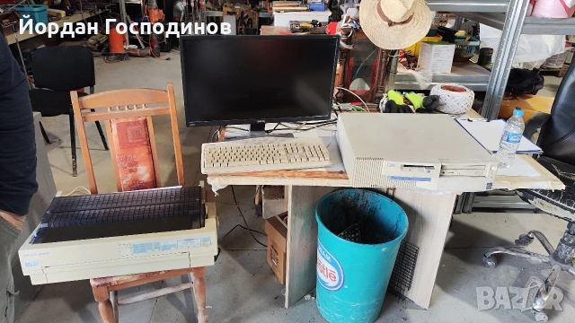 Ретро система IBM с иглен принтер, снимка 4 - Друга електроника - 53712523