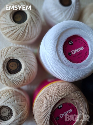 Прежда Дрима за фини плетива на една кука, памучно тире, снимка 9 - Декорация за дома - 49730807