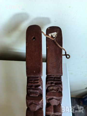 Много,Много Голями Вилица И Лъжица-Дърворезба, снимка 2 - Декорация за дома - 51780146