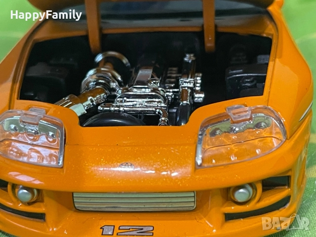 Мащабен модел Toyota Supra 1:24 Jada Toys Бързи и Яростни Тойота Супра, снимка 3 - Колекции - 52663817