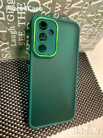 Силиконов калъф Matt за Samsung A54 green, снимка 1 - Калъфи, кейсове - 46082615