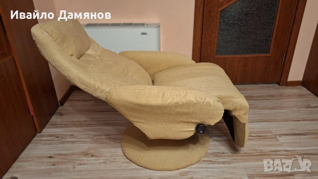 Релакс стол / Релакс кресло Optima - бежов , снимка 4 - Дивани и мека мебел - 52530754