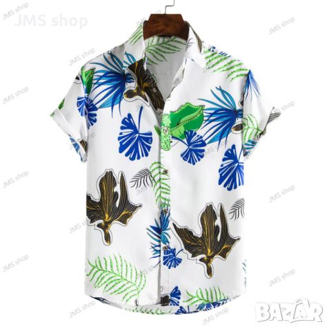 Мъжка флорална риза Ditsy, 10цвята , снимка 4 - Ризи - 45493074