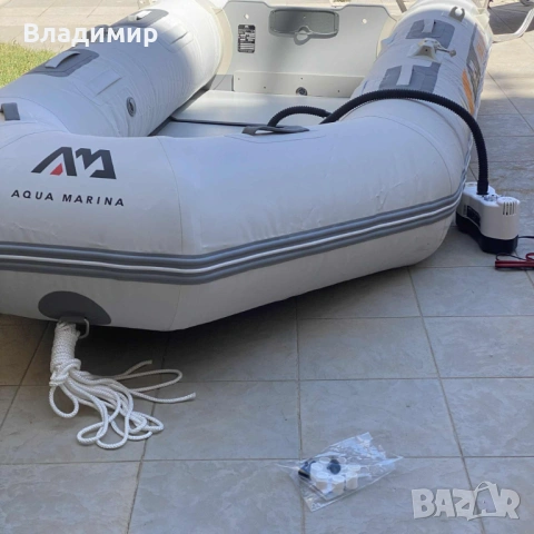 Продавам надуваема лодка AQUA MARINA с бензинов двигател Honda BF6DH LHU, снимка 7 - Екипировка - 53294189