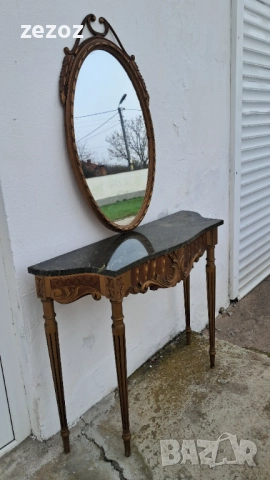 Маса конзолна с огледало, снимка 2 - Маси - 52534257