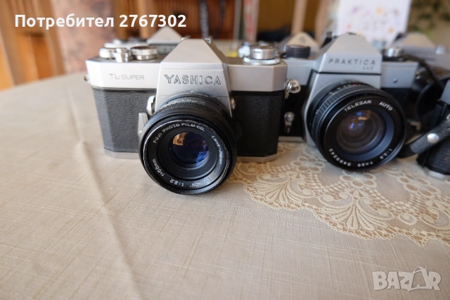 7 филмови апарата & 7 обектива. M42 Mount, снимка 2 - Фотоапарати - 53799465