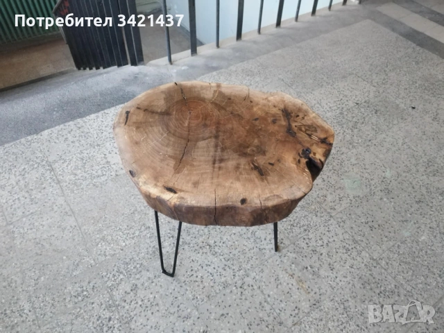 Масичка от шайба на орех , снимка 6 - Маси - 53914089