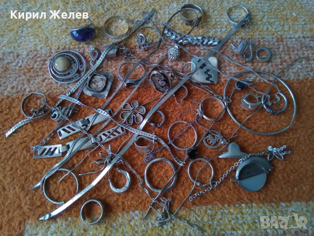 100 грама сребърни накити за поправка за реставрация за части или за материал 50629, снимка 7 - Пръстени - 50238657