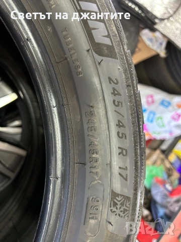 Гуми 245/40/17 Michelin зимни 2 броя, снимка 5 - Гуми и джанти - 53616160