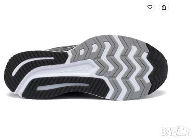 маратонки Saucony Guide 13 'Black White' номер 44 ,5 , снимка 4 - Маратонки - 50554806