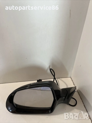 Огледало за предна лява врата черно за Skoda Octavia 2.0 TDI (2009) 