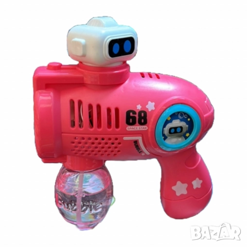 Пистолет за балончета с робот – Забавление с музика, светлини и пяна, снимка 4 - Други - 52040649