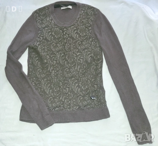 BURBERRY кшмирена блуза С - оригинал, снимка 2 - Блузи с дълъг ръкав и пуловери - 53998633