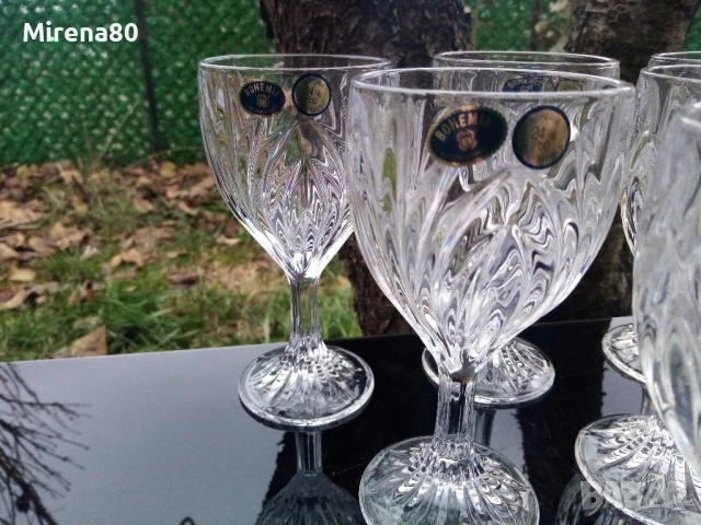 * Bohemia * - кристален сервиз за вино - НОВ !, снимка 2 - Сервизи - 53434475