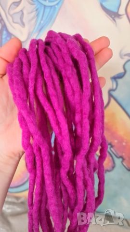 👑 💗 Двойни Расти / Дредове за Коса Дизайн - Double Ended Dreadlock Ирландска Вълна КОД 0301, снимка 3 - Аксесоари за коса - 45567516