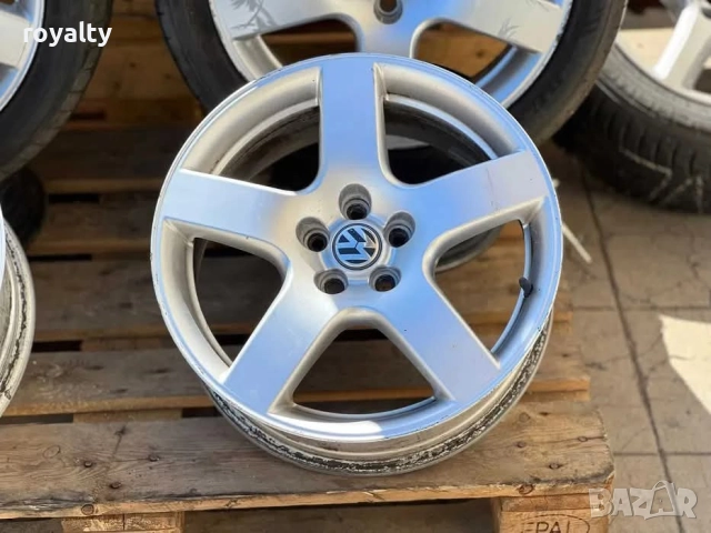 5х100 17 Vw Golf 4 Volkswagen 5х100 17 ЕТ 38 J 7, снимка 4 - Аксесоари и консумативи - 52030788