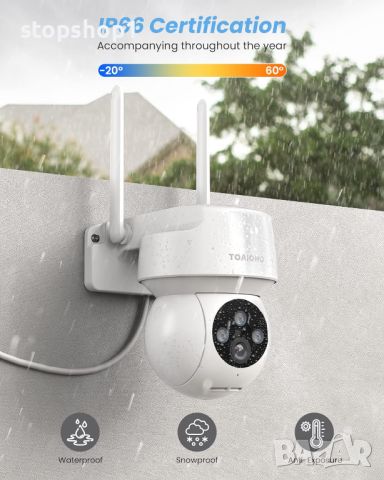 Външна охранителна камера - Камера за домашна сигурност Извън кабелна система за домашни камери Външ, снимка 6 - Комплекти за видеонаблюдение - 46460955