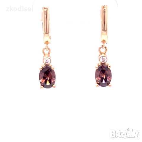 Златни обеци 3,20гр. 14кр. проба:585 модел:34487-2, снимка 3 - Обеци - 52083702