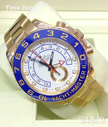Rolex Yacht-Master II 44mm Yellow Gold White Dial Ceramic Automatic Различни Варианти, снимка 3 - Мъжки - 54047636
