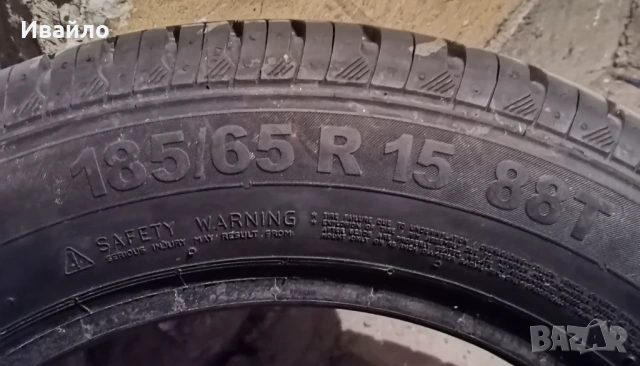 Продавам 1 брой летна гума 185.65.15 дот 2021 Контентал , снимка 3 - Гуми и джанти - 53645466
