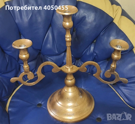 Метален свещник 