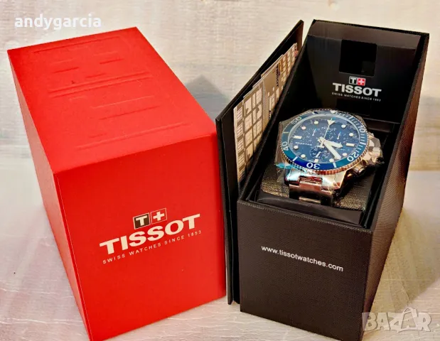  TISSOT SEASTAR 1000 CHRONOGRAPH T120.417.11.041.00 ЧИСТО НОВ часовник с хронограф , снимка 7 - Мъжки - 50029981