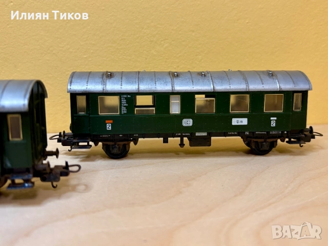 Два пътнически вагона Lima 1-ва и 2-ра класа администрация DB влак, влакче, локомотив, снимка 7 - Влакчета, самолети, хеликоптери - 54115266