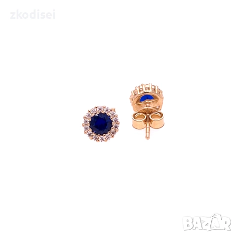 Златни обеци 1,50гр. 14кр. проба:585 модел:34419-4, снимка 2 - Обеци - 51823737