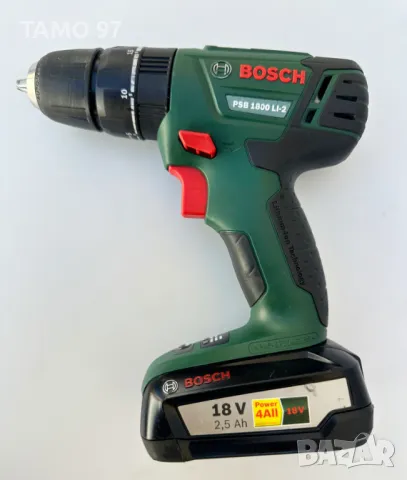 BOSCH PSB 1800 Li-2 - Ударен винтоверт 18V 2.5Ah, снимка 1 - Винтоверти - 47017113