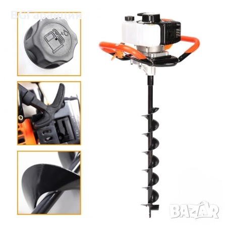 Бензинов свредел 72 куб. и бургии, снимка 2 - Други машини и части - 51777764