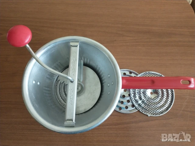 Френска преса за зеленчуци „PASSE RAPIDE“ – неръждаема стомана, отлично състояние