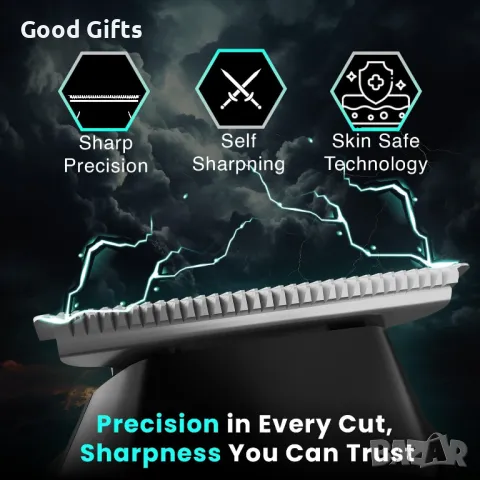 Мини Тример VGR V-932 – Компактен, USB-C, 120 мин. работа за брада и тяло, снимка 4 - Машинки за подстригване - 50390441