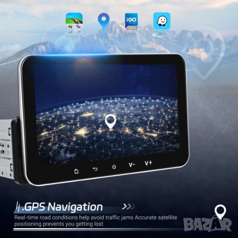 Мултимедия, плеър, с Андроид, единичен дин, навигация, за кола, автомобил, Android, 1 DIN, Carplay, снимка 4 - Аксесоари и консумативи - 51691060