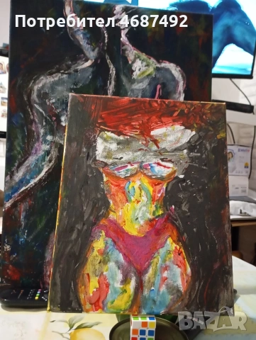 art моя картина  женско тяло, снимка 3 - Други стоки за дома - 54138651