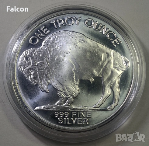 1 унция сребърна инвестиционна монета - Buffalo