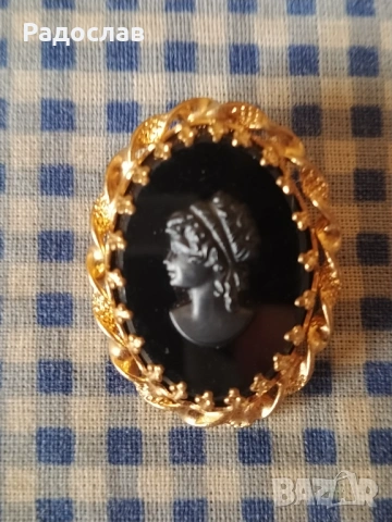 стара брошка Камея, снимка 4 - Други - 54088098