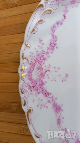 Стари порцеланови чинии KPM Krister, снимка 2 - Чинии - 51340095