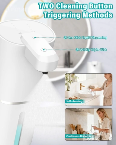 Автоматичен, електрически дозатор за сапун, за стенен монтаж със сензор, 4 регулируеми нива, снимка 7 - Други стоки за дома - 53943765