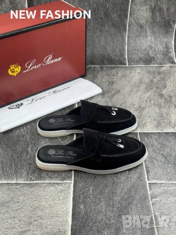 Дамски Чехли - Естествен Велур ✨Loro Piana, снимка 17 - Чехли - 50985511