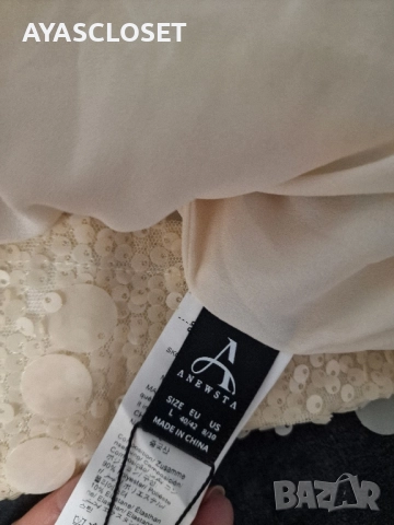 Дамска пола с пайети Л / ХЛ, снимка 3 - Поли - 52330713