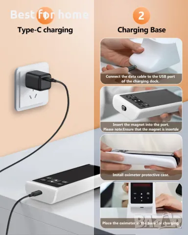 Акумулаторен пулсов оксиметър HealthTree, снимка 7 - Друга електроника - 50161120