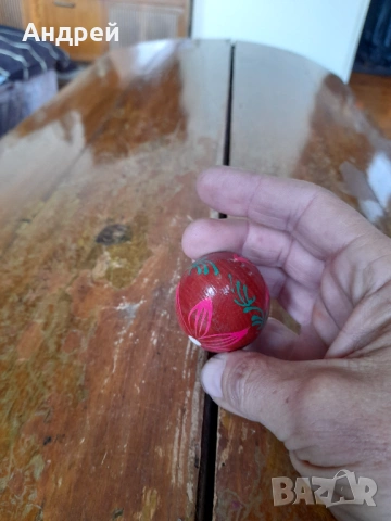 Старо дървено яйце #25, снимка 3 - Други ценни предмети - 53304001
