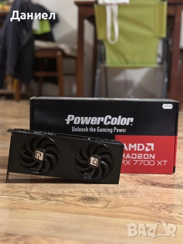 Видео карта PowerColor AMD Radeon RX7700XT 12GB GDDR6, снимка 1