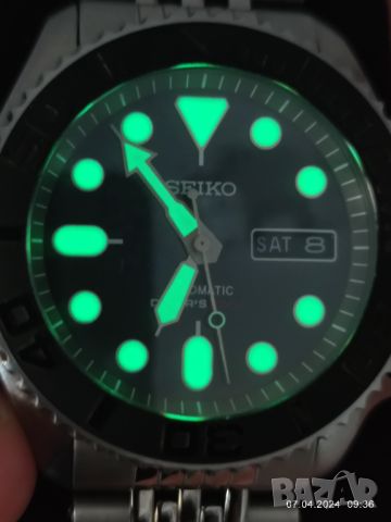 Часовник Seiko SKX007 mod, снимка 3 - Мъжки - 40561525