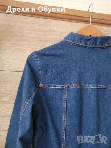 Дънкова рокля тип риза ZARA , снимка 8 - Рокли - 54096017