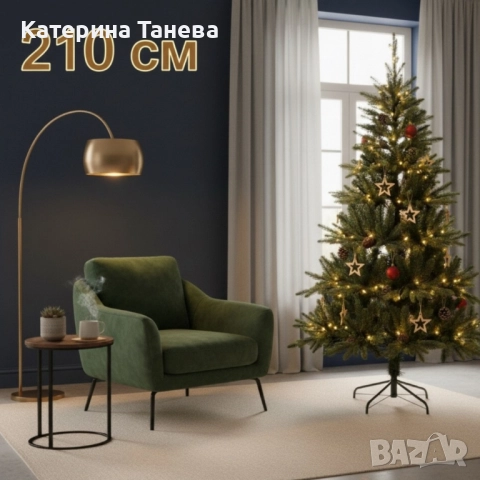 Красива коледна елха с естествено излъчване – празниците започват тук!, снимка 5 - Други - 52389161