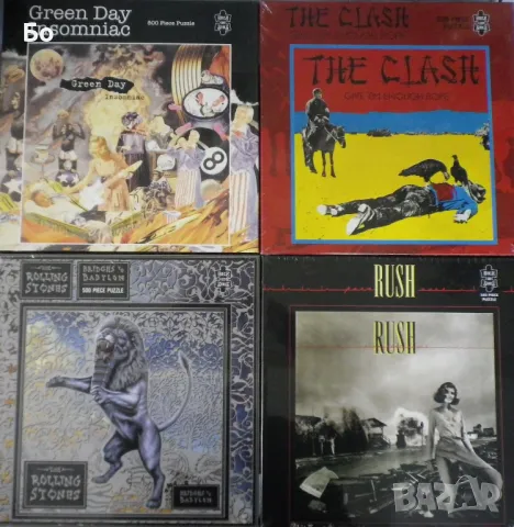 Пъзели на рок албуми - Clash, Rush, Ozzy, Scorpions, Nirvana, Rolling Stones..
