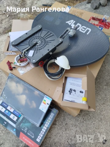 Автоматична сателитна антена с ТВ, снимка 2 - Приемници и антени - 50873522