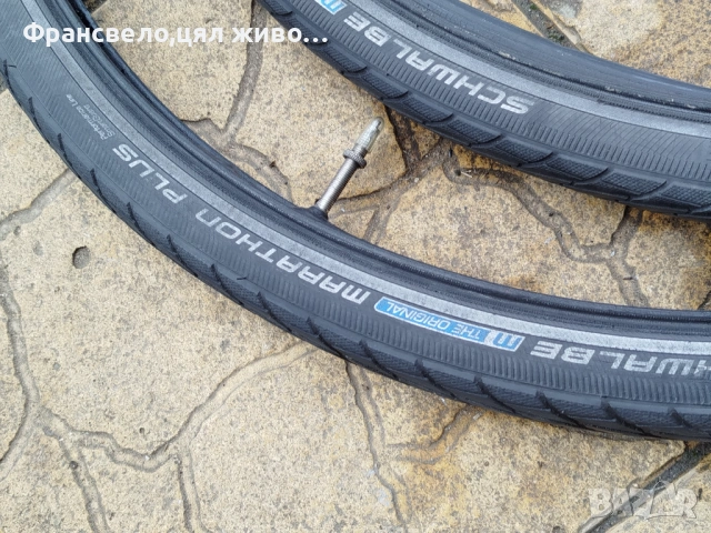 28 цола против пукане за велосипед колело schwalbe smart Sam plus с вътрешни , снимка 2 - Части за велосипеди - 53401485